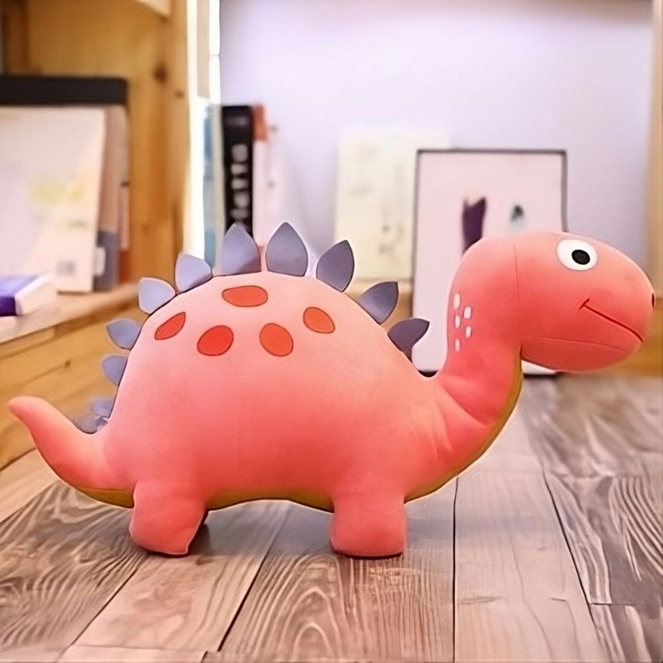 Peluche dinosaure rose pour chambres d'enfants