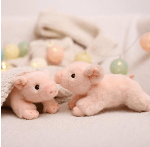 Peluche cochon ultra réaliste et ultra douce
