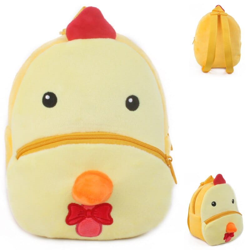 La poule de basse-cour - sac à dos en peluche de luxe