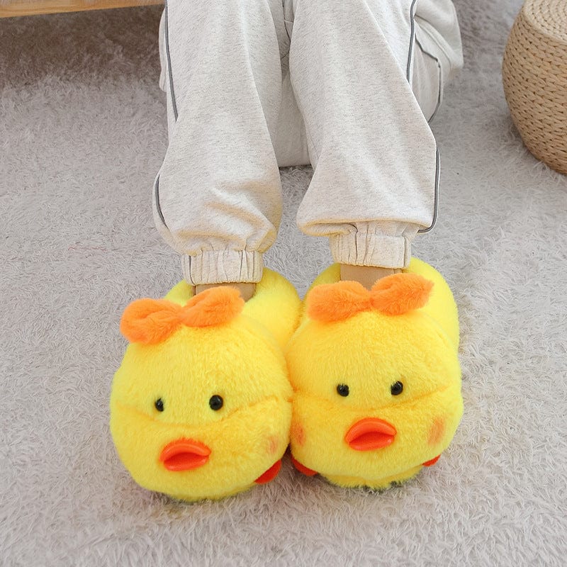 Le chausson « pioupiou » - chausson en peluche aux allures es