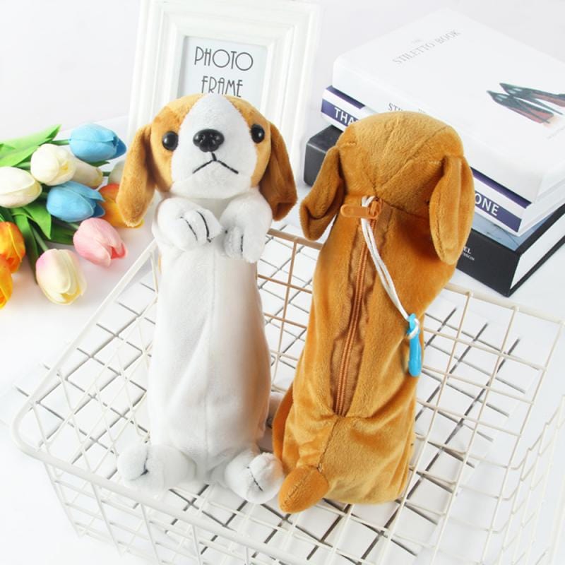 Le chien saucisse - trousse en peluche préféré