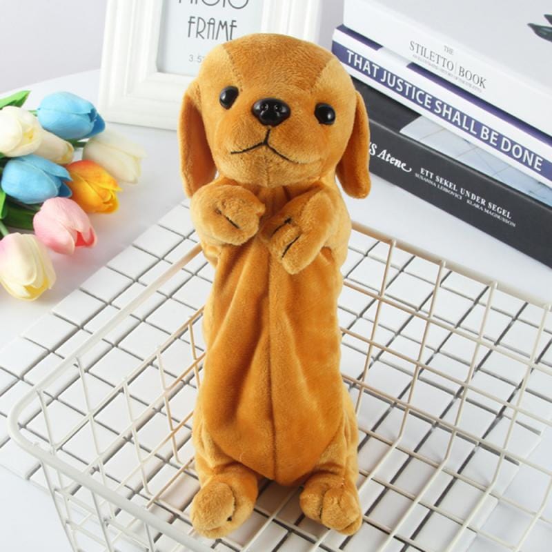 Le chien saucisse - trousse en peluche préféré