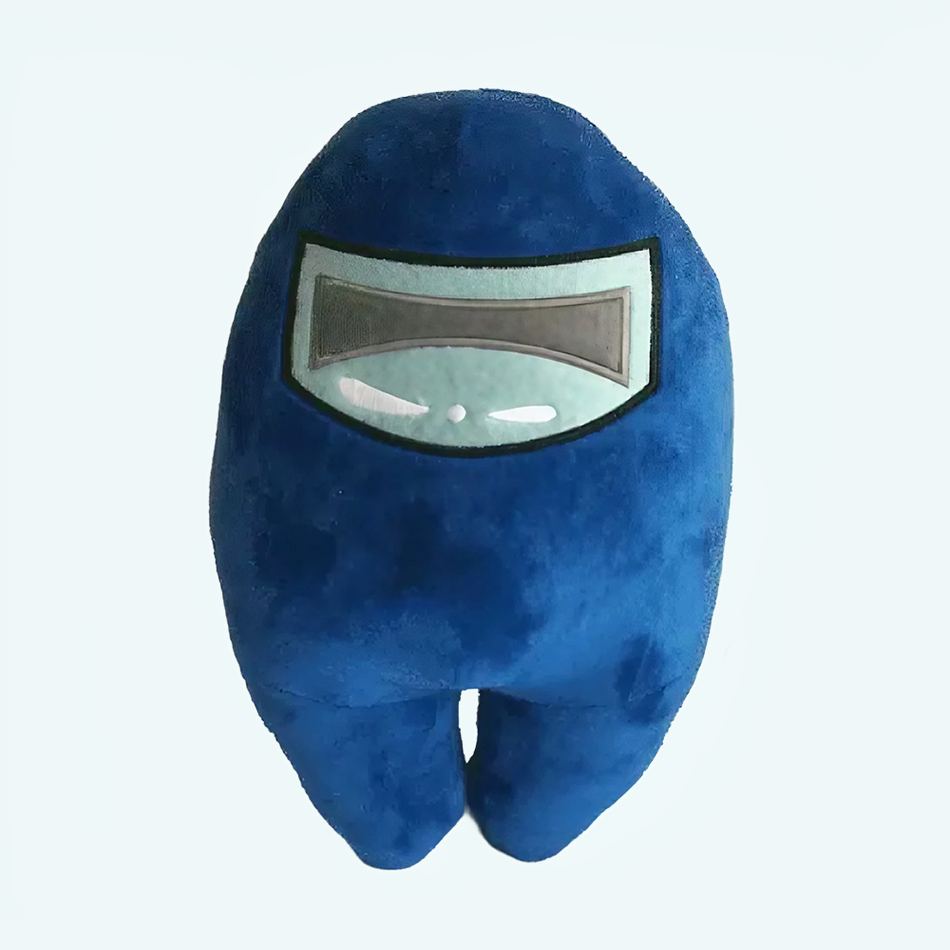 Peluche Among Us bleu - Personnage doux et