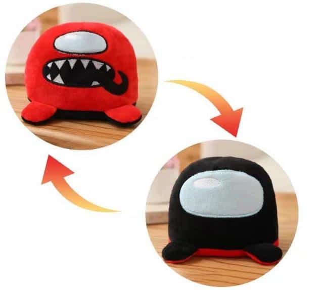 Peluche Among Us réversible ultra-douce pour un univers