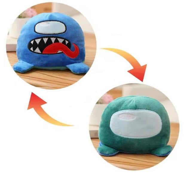 Peluche Among Us réversible ultra-douce pour un univers