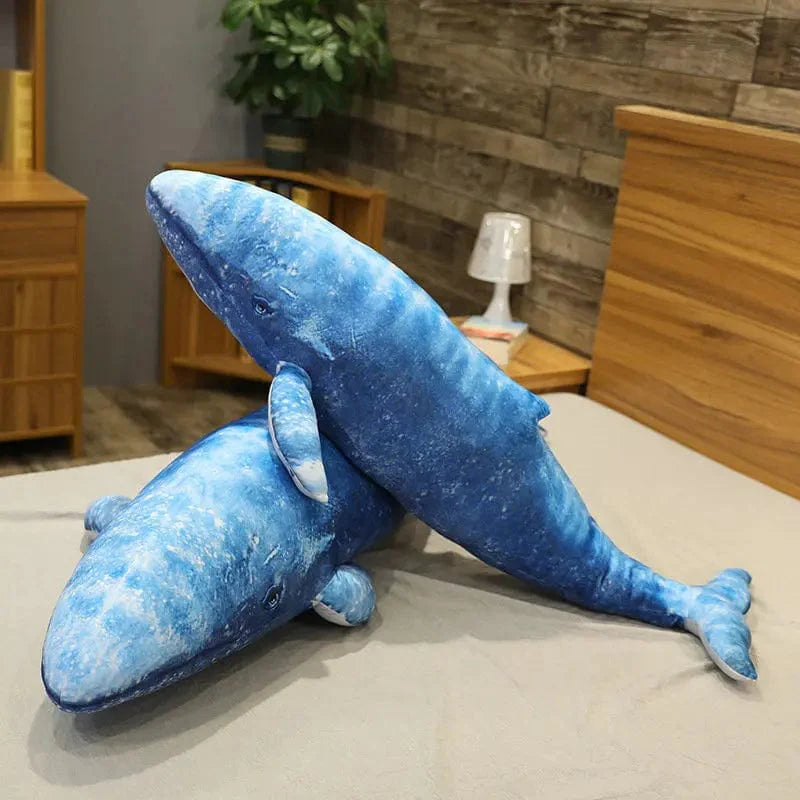 Peluche Baleine Géante Bleue Tachetée