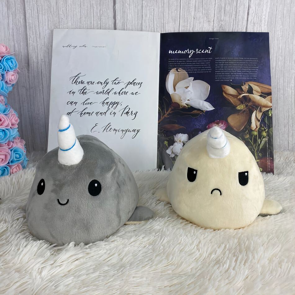 Peluche Licorne Baleine Verte Douce pour Enfant Magique