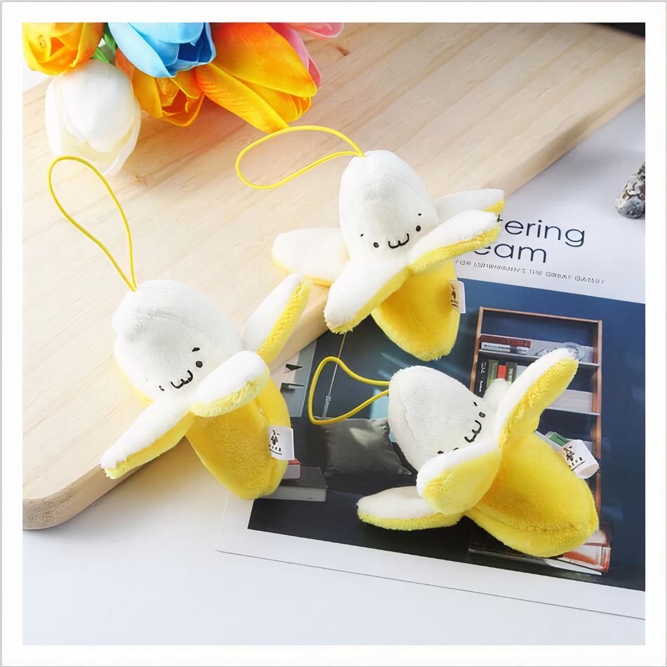 Peluche banane Banana Fun Jaune, e et Douce