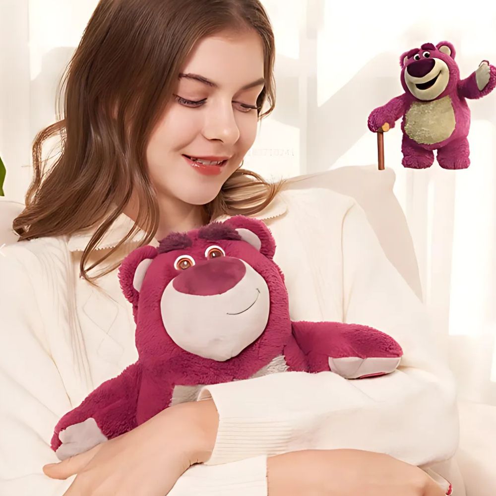 Peluche bouillotte Lotso rouge Toy Story