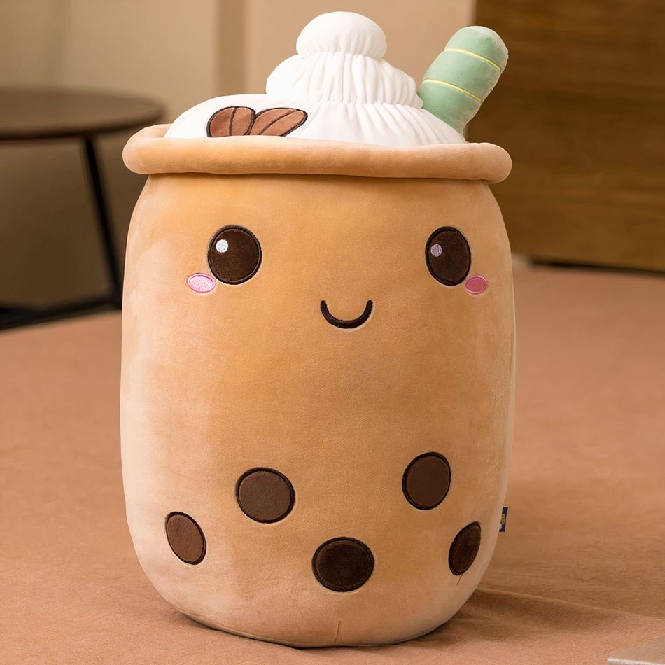 Peluche Bubble Tea | Coussin Moelleux Kawaii Original
