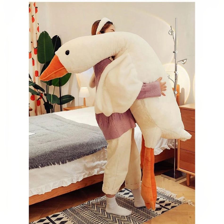 Peluche Canard Géant Jaune Doux pour Chambre Enfant