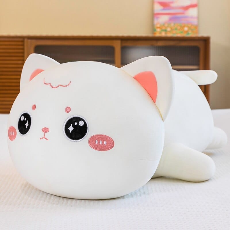 Peluche chat câlin rondelet