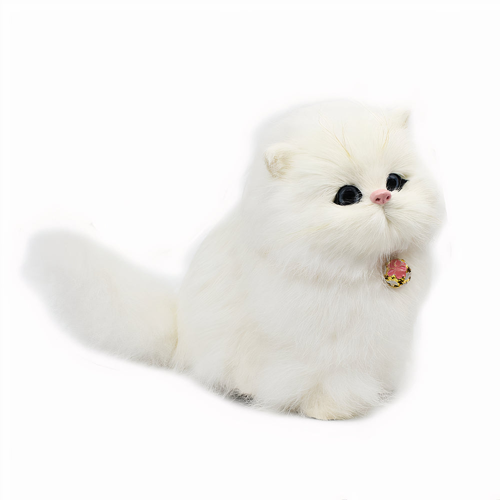 Peluche Chat Blanc Doux Câlin - Décoration Chambre Enfant