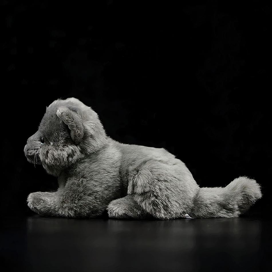 Chaton en peluche britannique gris - Câlin et Doux