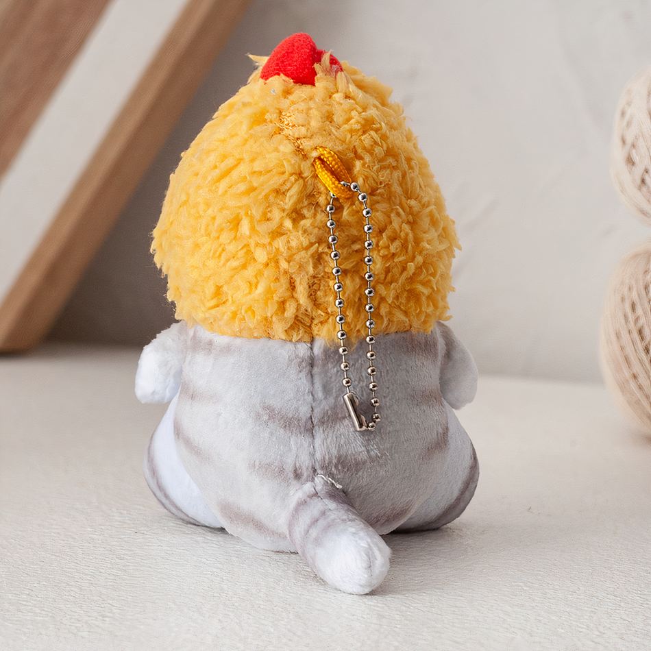 Peluche chat jaune mignon doux câlin enfant
