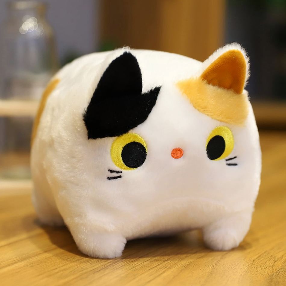 Peluche chat carré tout doux pour une ambiance cocooning univers maison