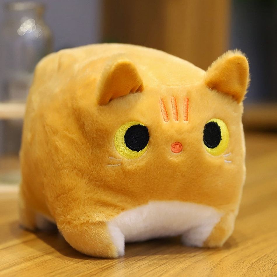 Peluche chat carré tout doux pour une ambiance cocooning univers maison