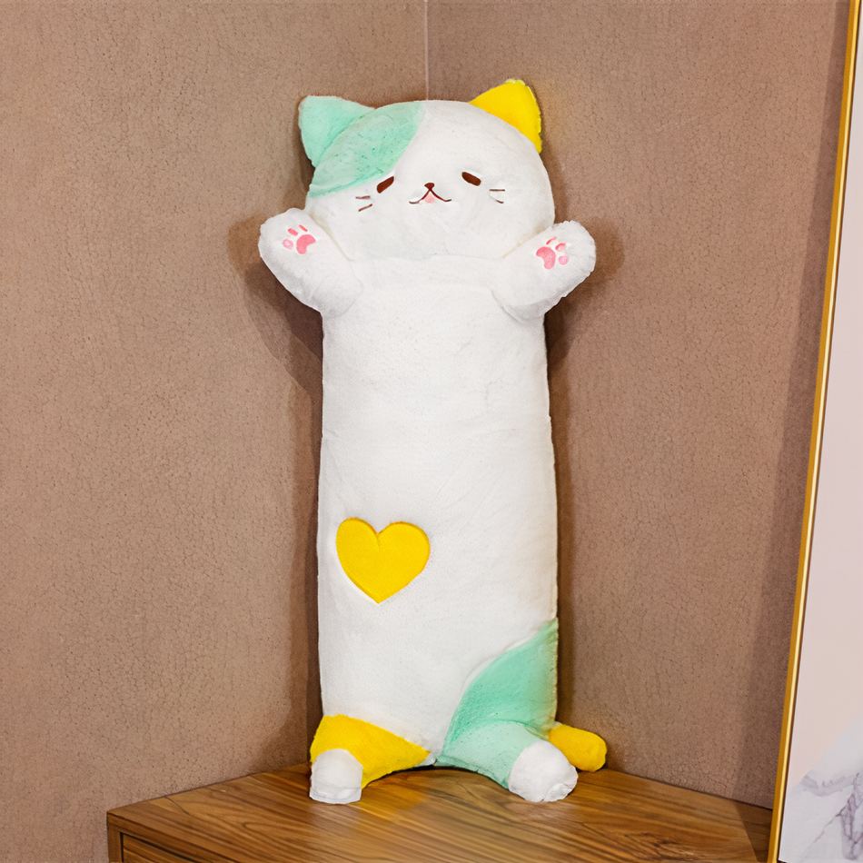 Peluche chat géant doux et câlin pour une chambre cosy