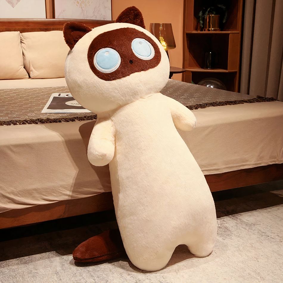 Peluche Chat Géant Doux Câlin pour Décoration de Chambre