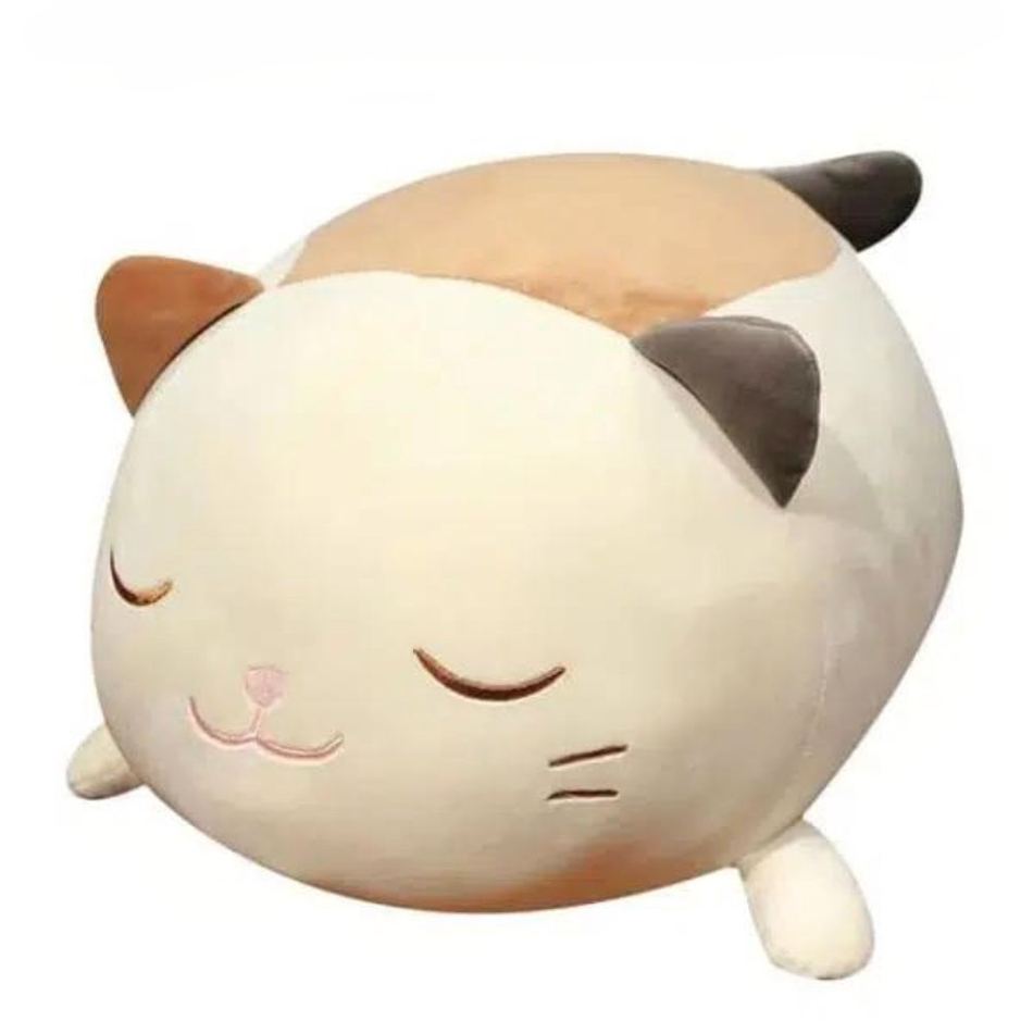 Peluche chat oreiller doux : le confort câlin pour une nuit paisible