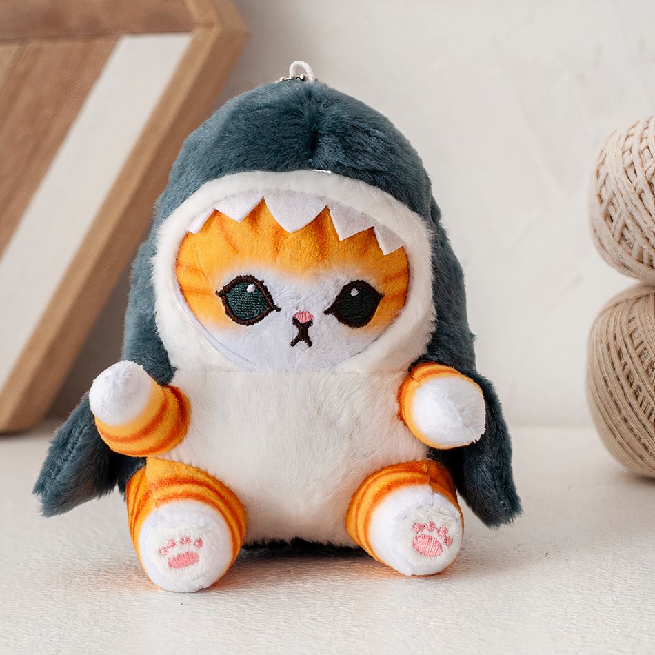 Peluche Chat Requin Doux Câlin pour Enfant - Déguisement