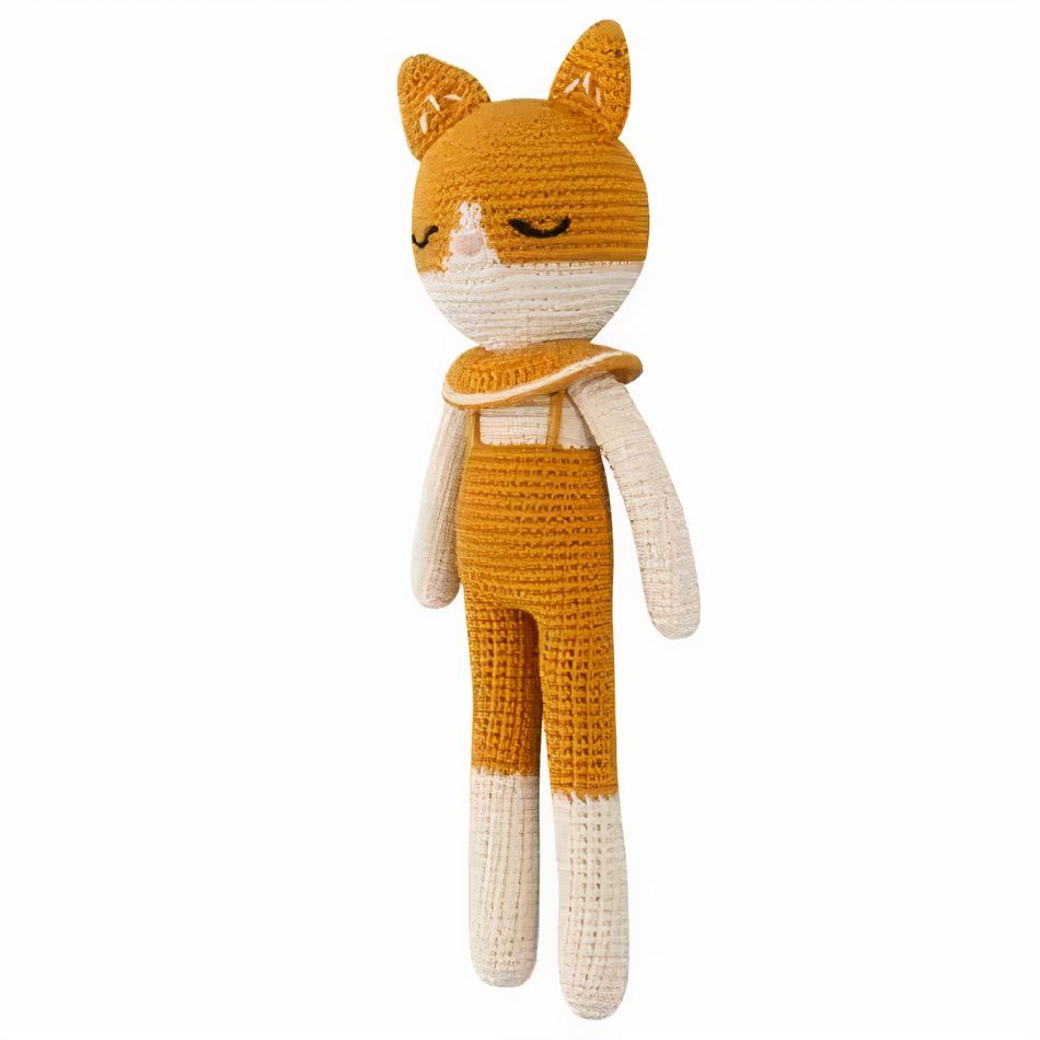 Peluche chat tricot câlin - Compagnon doux pour enfant