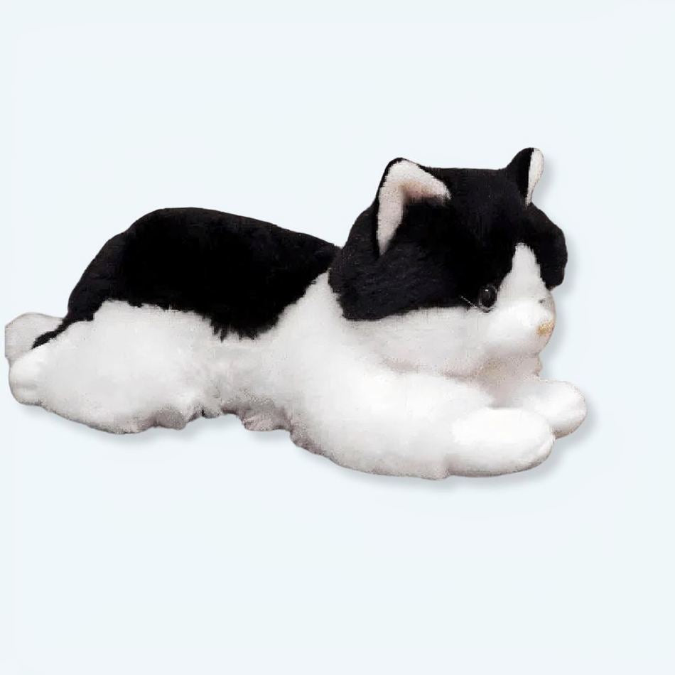 Peluche Chaton Doux Compagnon noir, idéal pour câliner les enfants
