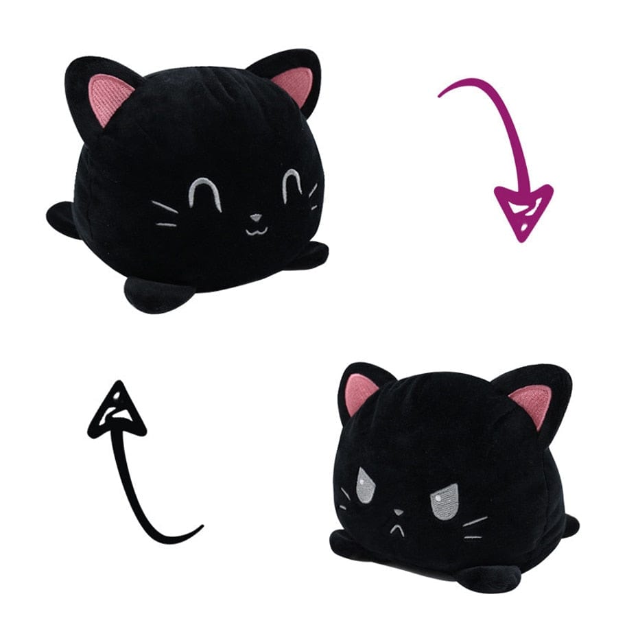 Peluche Chats Réversibles Colorés