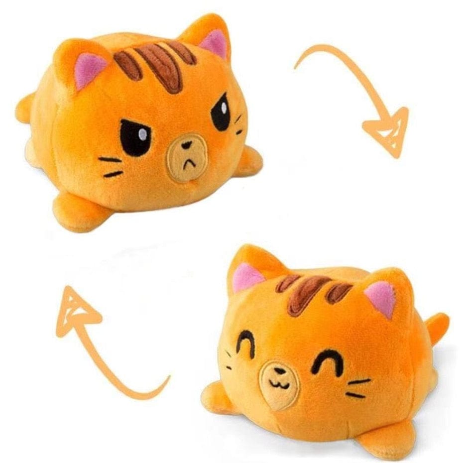 Peluche Chats Réversibles Colorés