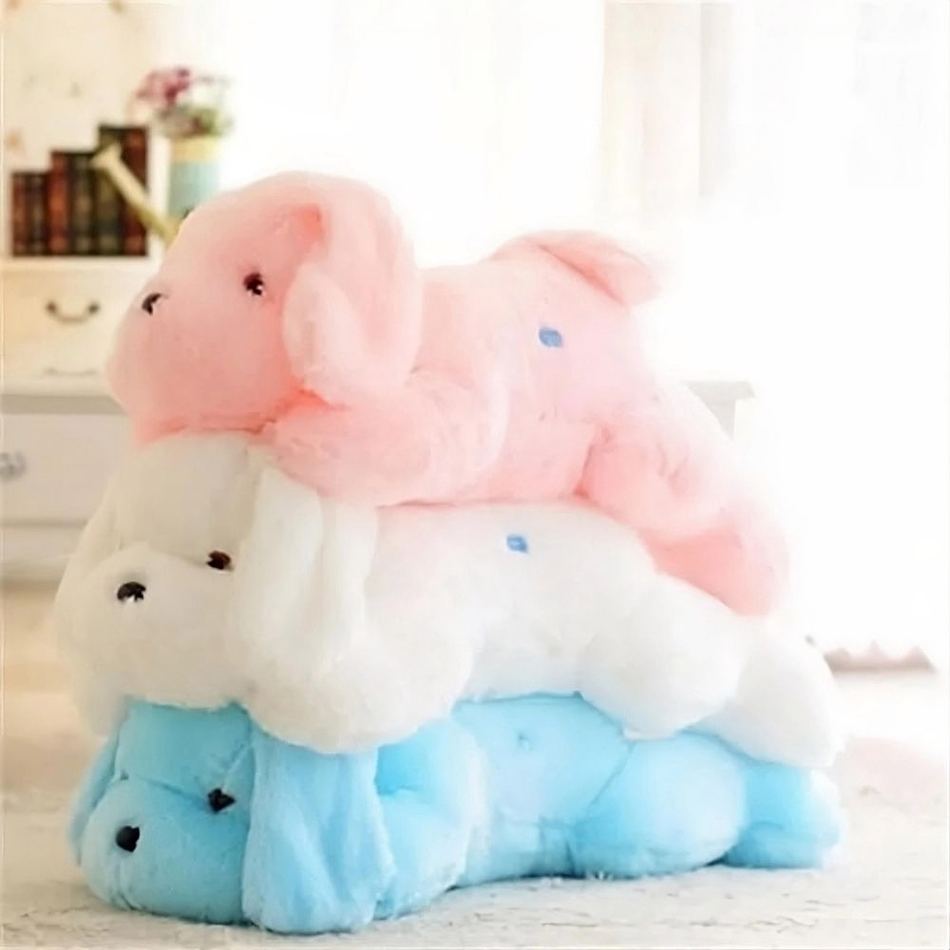 Peluche chien blanche - Douceur nocturne apaisante