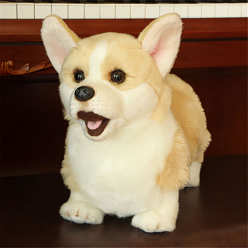 Peluche chien - compagnon doux pour chambre cosy