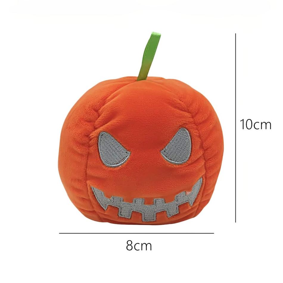 Peluche citrouille réversible lumineuse Halloween deco