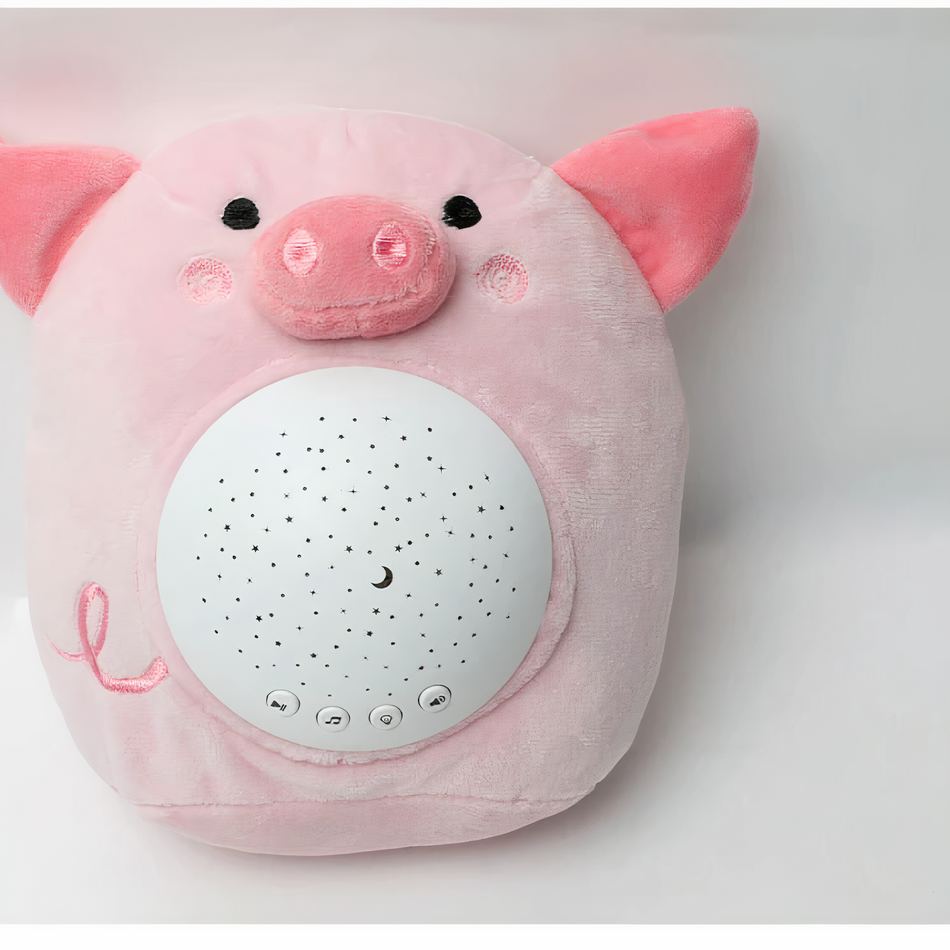 Peluche cochon doux sonore apaisant pour enfants
