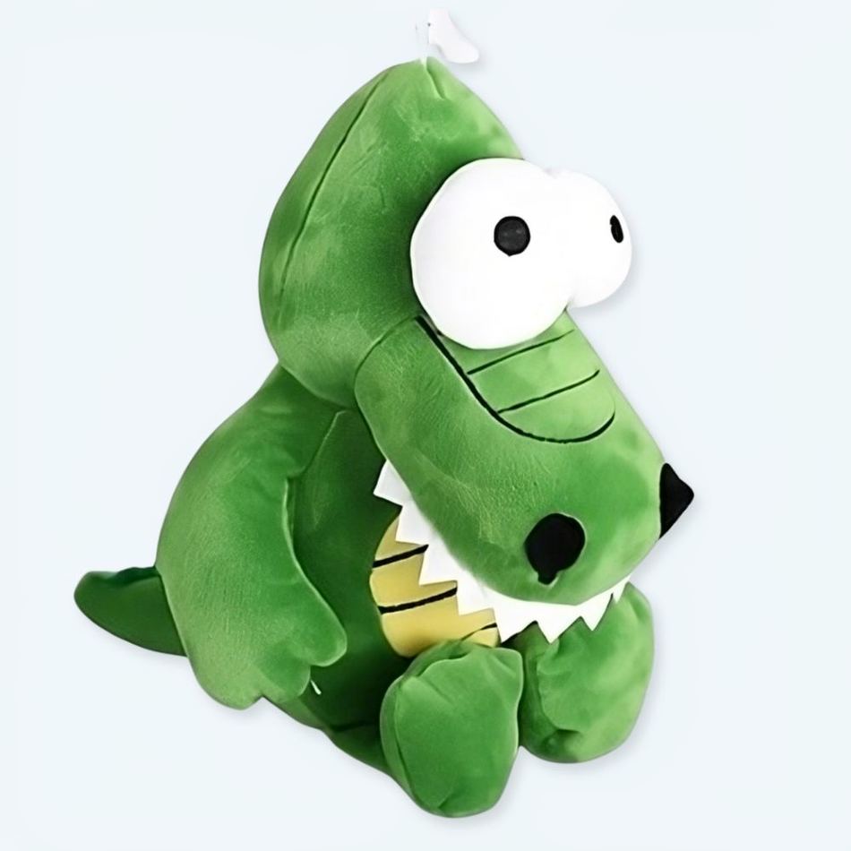 Peluche crocodile vert moelleux et pour enfants
