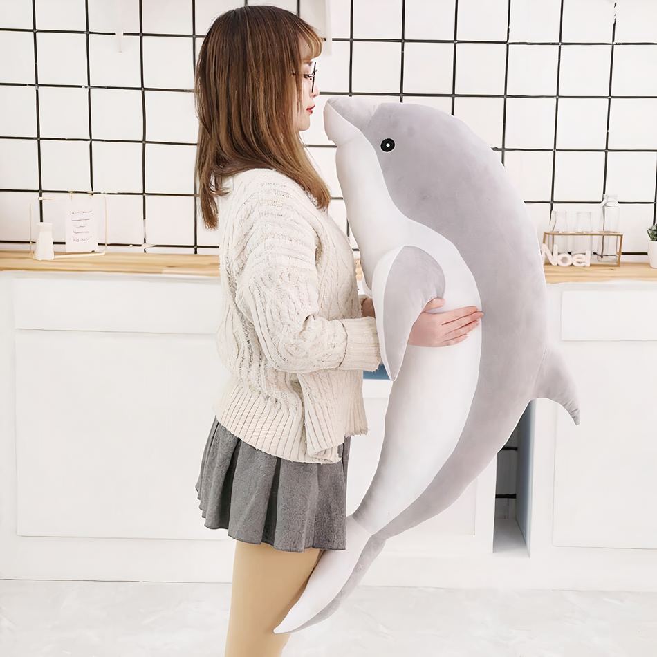 Peluche dauphin Océan Doux Câlin - Enfant Pelage Bleu