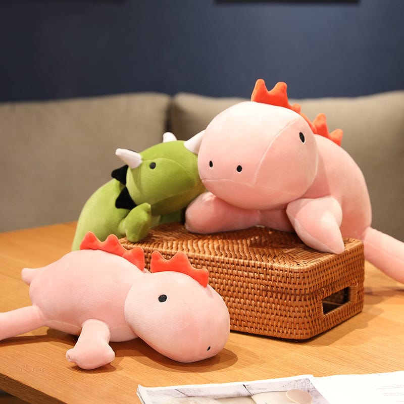 Peluche dinosaure Crinière et Cornes