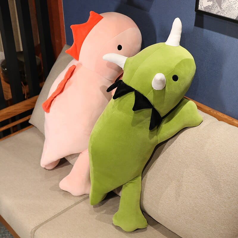 Peluche dinosaure Crinière et Cornes