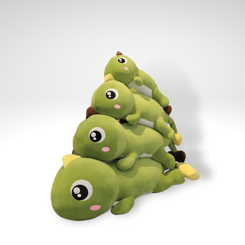 Peluche dinosaure kawaii avec de grands yeux
