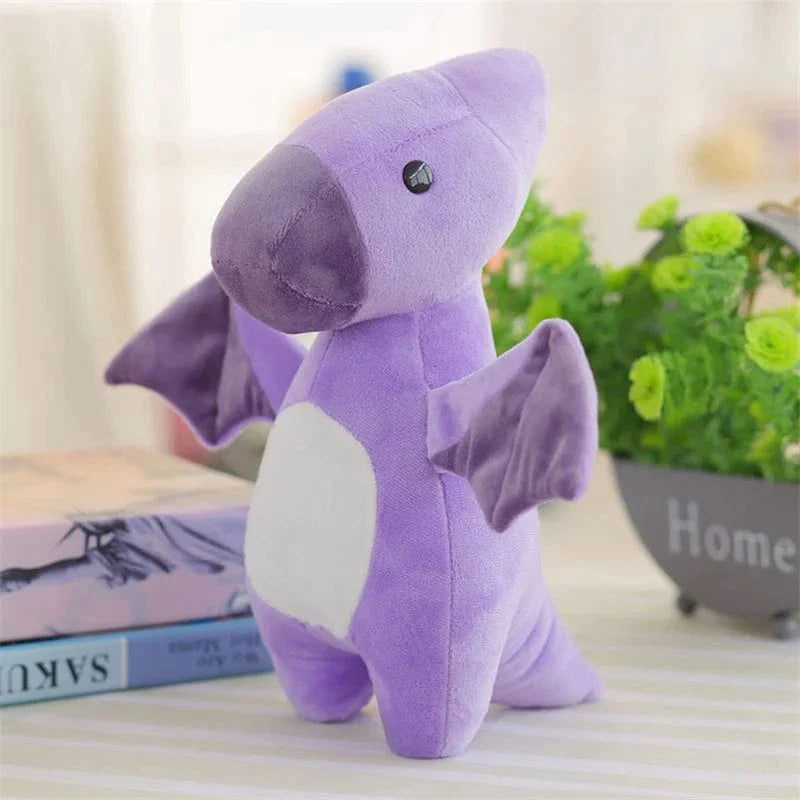 Peluche pterodactyl violet dinosaure