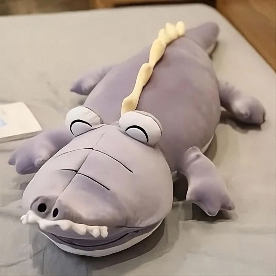 Peluche dinosaure violet magique pour enfant doux et câlin
