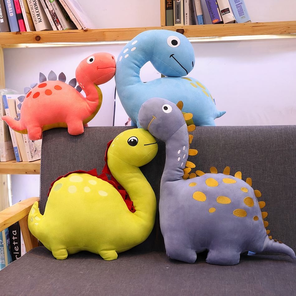 Peluche dinosaure violette e pour enfant