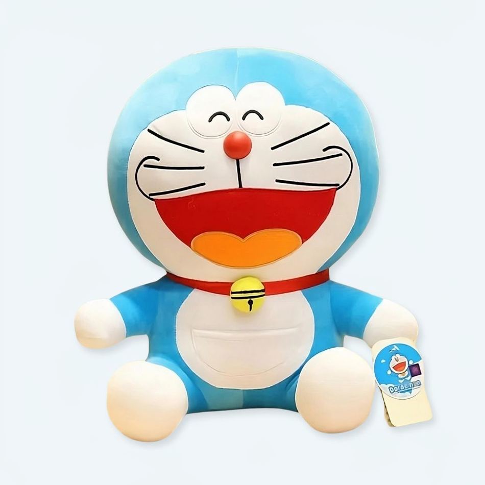 Peluche rieur Doraemon : la douceur du câlin pour la chambre d'enfant