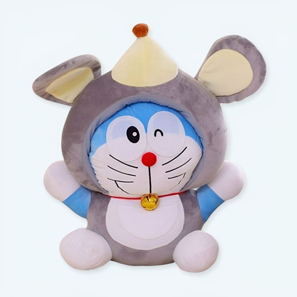 Peluche Doraemon: souris déguisée, douce et e