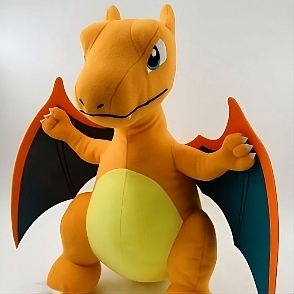 Peluche Dracaufeu - Doux compagnon dragon pour les enfants