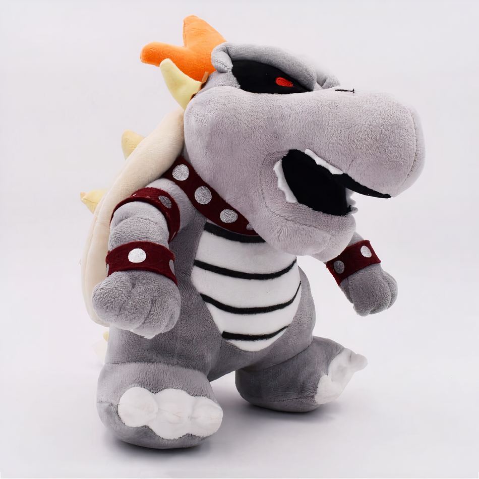 Peluche dragon Bowser géant doux de jeu vidéo coloré