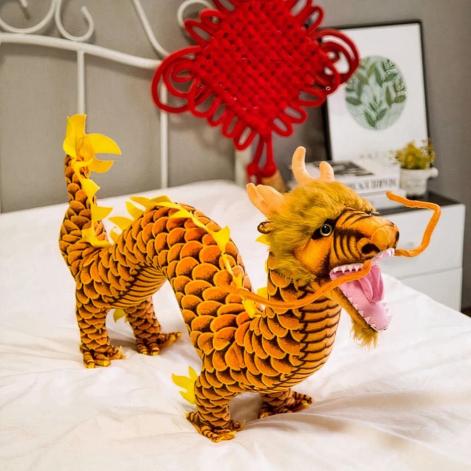 Dragon Doux : Peluche Chinoise pour des Aventures Câlines