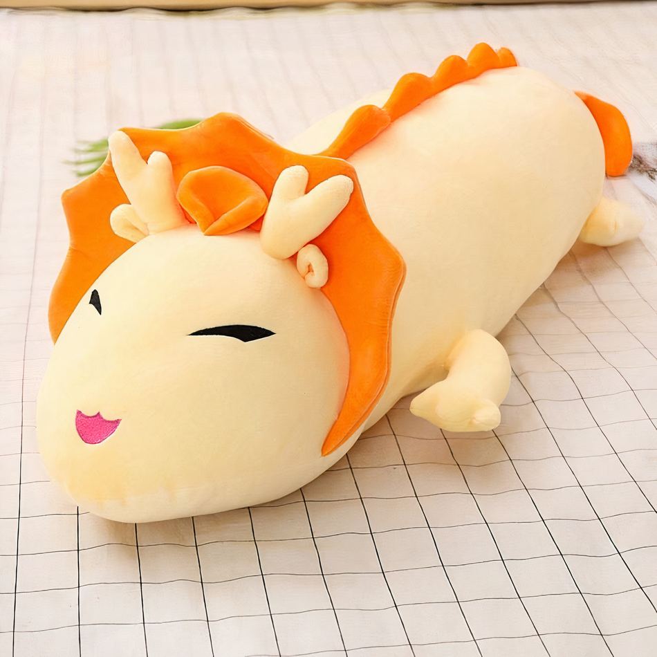 Peluche Dragon de Feu en Velours Rouge