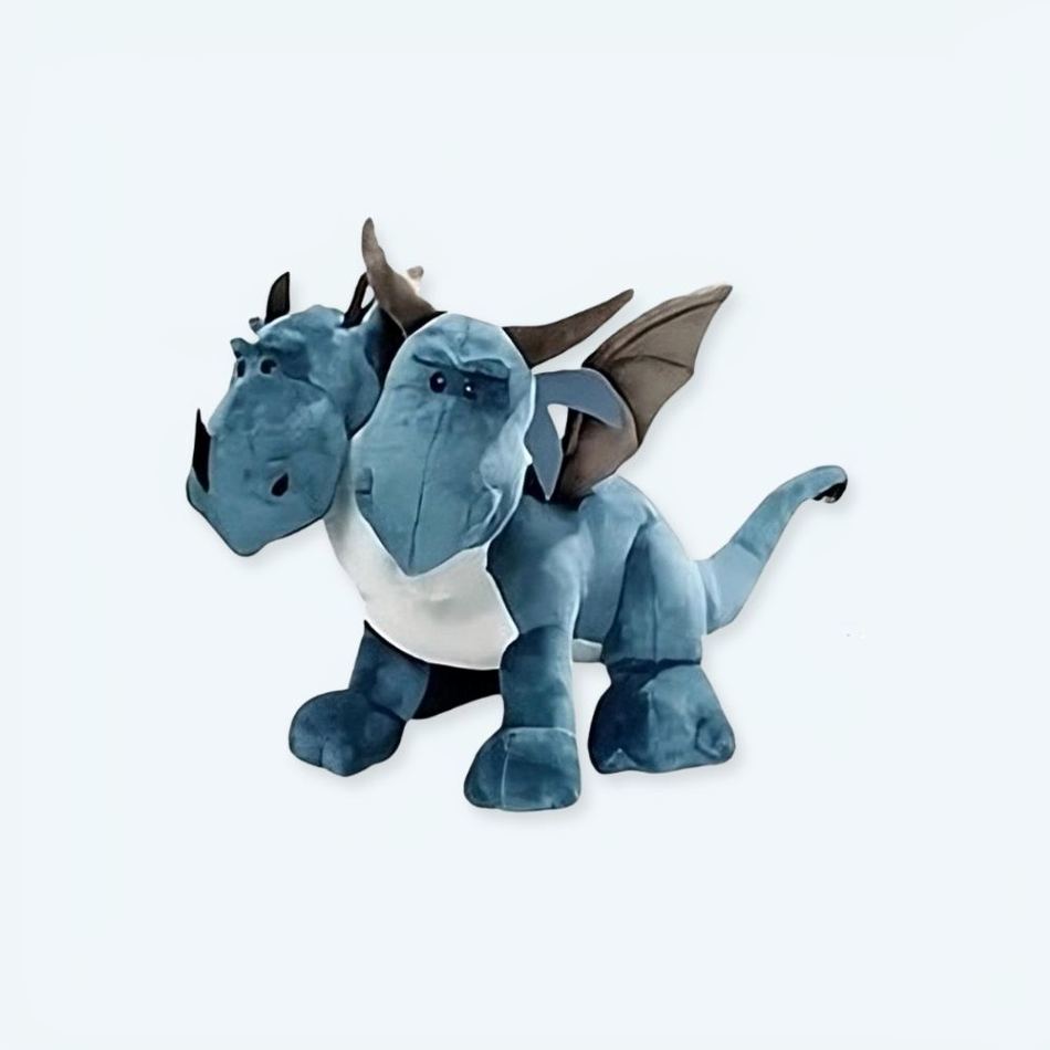 Dragon Peluche Fantastique à Deux Têtes pour Enfant, Doux