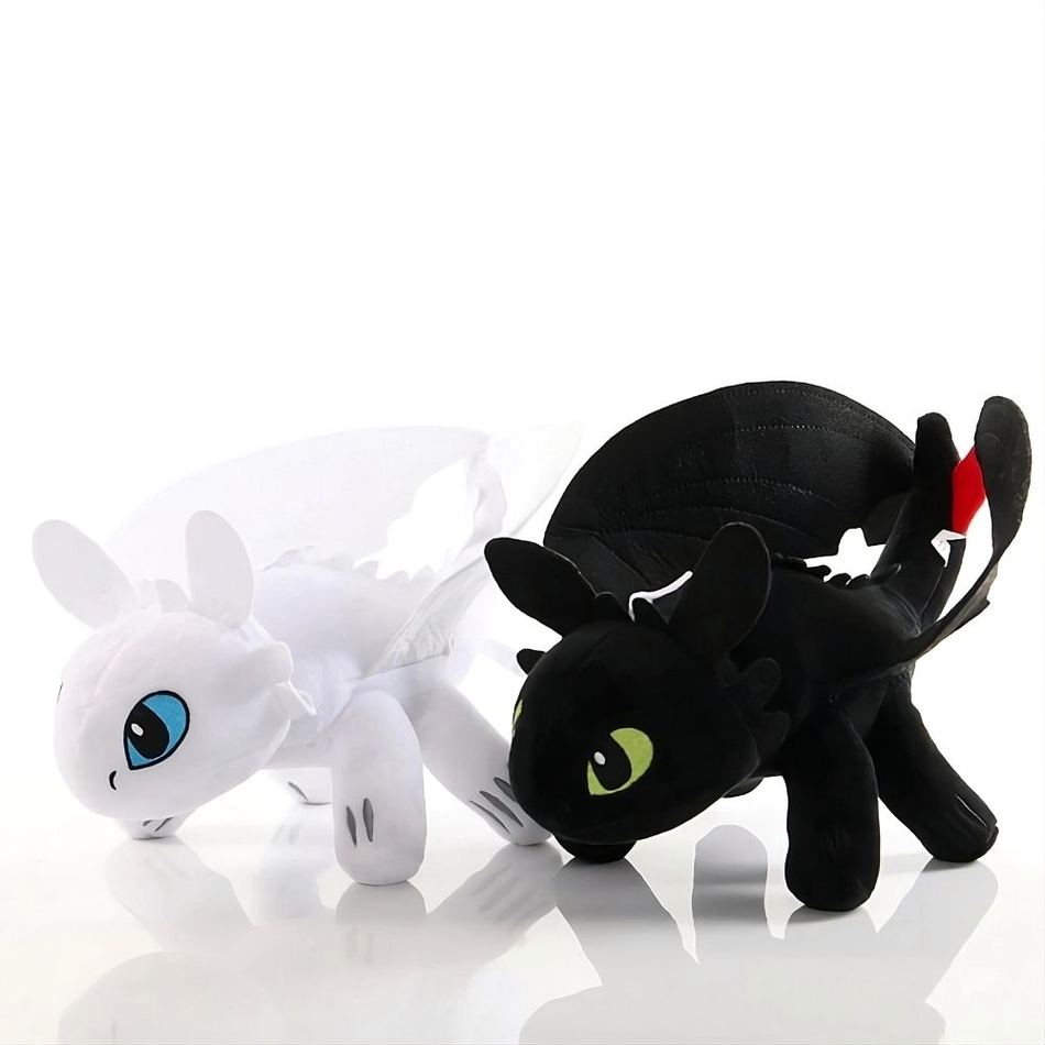 Peluche Dragon Krokmou Furie Eclair - Version Douce Fantastique
