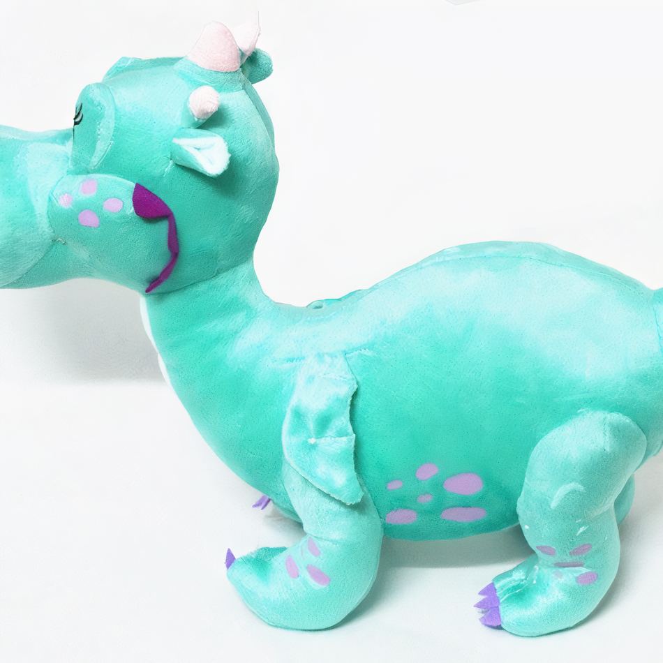 Peluche Dragon Vert Doux - Compagnon Fantastique pour Enfant